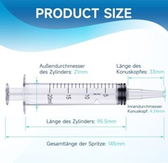 Syringes without needles Plastic Syringe 10ml 20ml 5ml 1ml 3ml lot gauge set