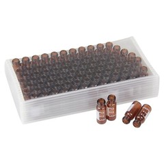 3000x 2ml Autosampler Amber/Clear Glass Vials 9-425 Pre-slit Thread Caps HPLC GC