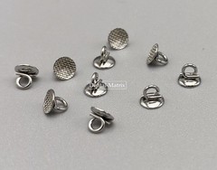 10pc/Pack Orthodontic Dental Direct Bond Eyelet Round Mesh Base Lingual Buttons