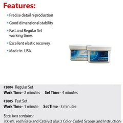 Dental VPS Putty VPS Impression Material Base Catalyst 600 ml Express putty VPS