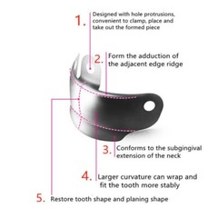 50 Pcs/Box Dental Matrix Bands M4 Sectional Contoured Matrices Palodent V3 Style