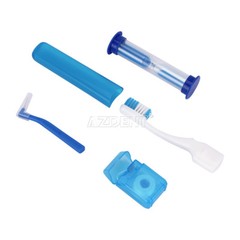 50packs Diental Ortodoncia Cuidado de Limpieza de Viaje Cepillo Hilo Oral Kits