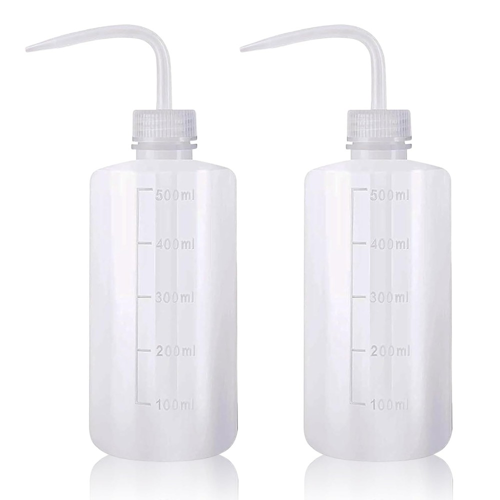 2 Pack 500ml Squeeze Bottles for Cleaning Watering and Lab Use