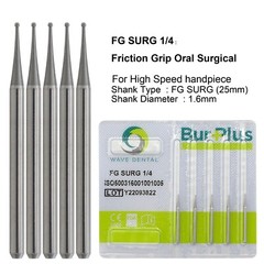 Wave Dental Surgical Burs Round Carbide Surgical Length Bur 25mm FGOS High Speed