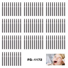 10-100* Dental Tungsten Carbide Burs FG#1172 Friction Grip for High Speed po
