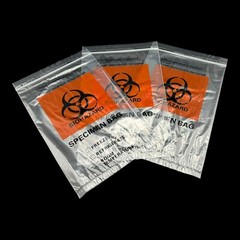 BIOHAZARD BAGS – 1000/Case – 6×9 ECONO-ZIP SPECIMEN TRANSPORT – CLEAR