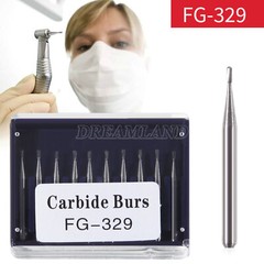 Dental Carbide Burs FG 329 Pear For High Speed Handpiece Friction Grip