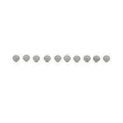 100Pcs Metal Lingual Buttons Bondable for Dental Orthodontic Round Mesh Base