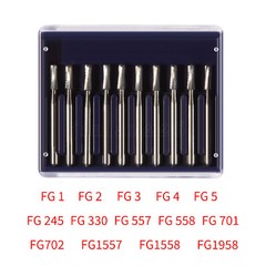 10-100 Dental Clinic Tungsten Carbide Bur Round type For High Speed Handpiece