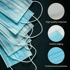 Disposable Face Masks 50 Pieces 3 Layer High Quality US Seller by Medicos Club