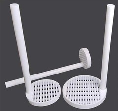 Chemical Resistant PTFE Cleaning Rack Laboratory Support for Glassware Beaker