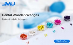 100pcs/box JMU Dental Disposable Wooden Interdental Composite Diastema Wedges