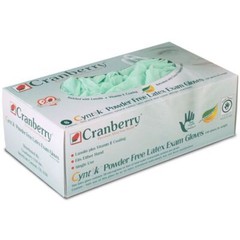 Cyntek PF Latex Gloves: X-Small, Powder-Free 100/Bx. Non-Sterile