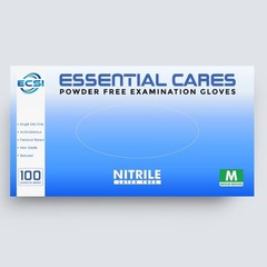 Nitrile Disposable Exam Gloves Powder Free,3.5Mil S,M,L,XL (100pcs/Bx),Blue