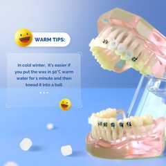 10 Packs Dental Orthodontic Wax for Bracket Brace