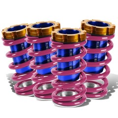Dna Motoring 4Pcs Suspension Coilover Sleeves Spring Kit Compatible / Del