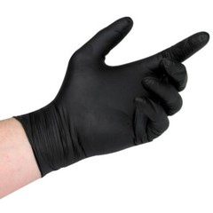 BLACK NITRILE GLOVES, CASE OF 1000, 5 MIL THICK, POWDER-FREE, (S,M,L,XL,XXL) NEW