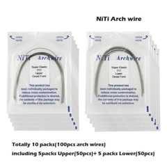 100PCS Arch Wire Orthodontic Niti Natural Ovoid Form Arches Round Rectangular