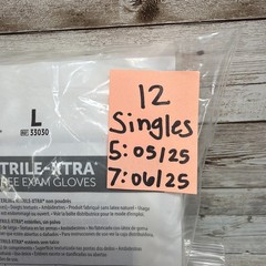Halyard Sterling Nitrile-Xtra Exam Glove STERILE *12 SINGLE*Size: LG *See Date*