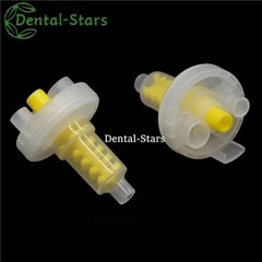 50/1000Pcs Dental Dynamic Mixing Tips for Impression Material Yellow Tips 5:1