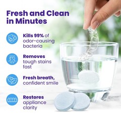 Retainer Brite Tablets for Cleaner Retainers and 96 Count (Pack of 1), Basic