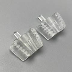 牙科硅胶唾液管口罩咬块橡胶开启器脸颊收回器-