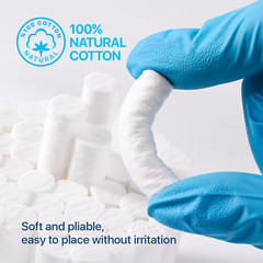 800 Dental Gauze Cotton Rolls 1-1/2″ x 3/8″, (#2 Medium), Kids Nose Plugs Bleed