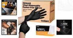 Comfortable 5 Mil Disposable Gloves in Black/Pink – Ideal for Cooking & Cleaning