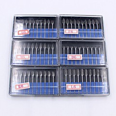 10 PCS Dental Lab Polishing Bur Drills Tungsten Steel Carbide Burs 2.35MM US