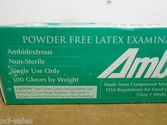 AMBI-DEX #62-321PF LARGE POWDER FREE LATEX EXAM GLOVES 100/PK