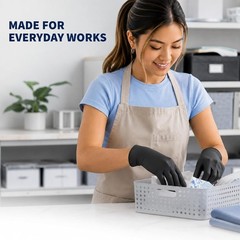 ForPro Disposable Vinyl Gloves, Industrial Grade, Powder & Latex Free, Non-Steri