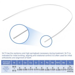 Dental Orthodontic Stainless Steel Natural Rectangular Arch Wire AZDENT 10PCS/PK