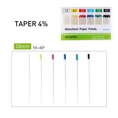 AZDENT Dental Gutta Percha Points Absorbent Paper Points Taper Endodontic Root