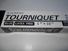 MedSource BLUE TOURNIQUET, LATEX FREE, 1″ x 18″, Box Of 100