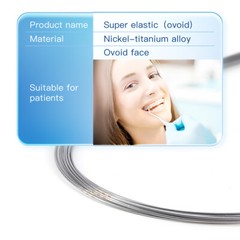 AZDENT Dental Orthodontic Super Elastic Niti Round Arch Wires Ovoid Form U/L