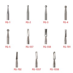 10-100 PCS Dental Lab Clinic Burs Shank Carbide Round Friction Grip FG Bur