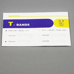 20 Pcs/Pack Dental Matrix T Bands Brass Straight Operatory Restoration 0.05mm