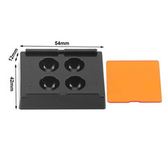 1pc Dental Resin Shading Box 4 Hole Veneer Storage Light Case for Dentist Tools