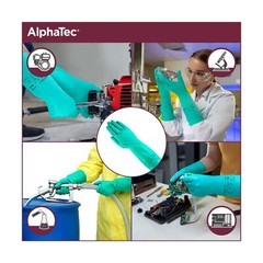 Ansell Alphatec Solvex 37-155 Nitrile Industrial Unflocked Chemical-Resistant…