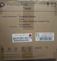 premierpro surgical gloves expired 200 count Size 7.5