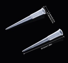 200 Clear Micro Pipette Tips 2-200 uL, thinner tip PLASTIC Fast Ship!