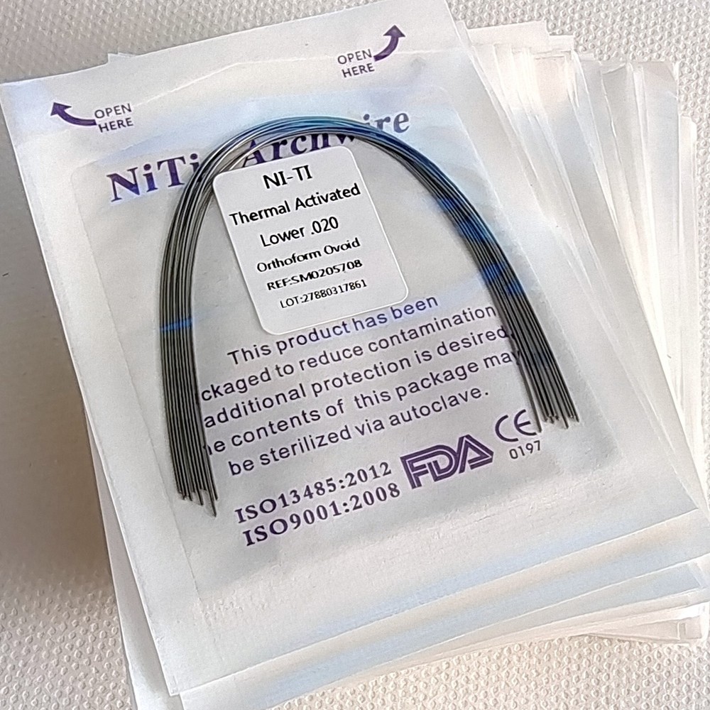 10 Packs Dental Orthodontic Heat Thermal Activated Niti Arch Wires Round Ovoid