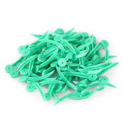 100 Pcs/Box Disposable Dental Dentistry Plastic Wedge With Holes Refill Wedges