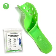 Mold Mouth Impression Kit – 1lb Alginate + 12 Upper Left, Lower Right Trays