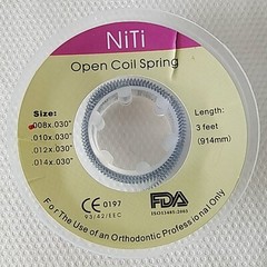 1 Roll Dental Orthodontic Niti Open Coil Spring Spool Dia.008 *030 ” inch 914mm