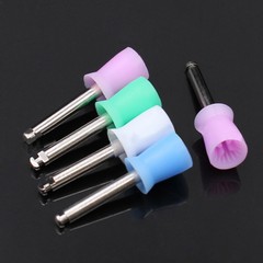 100Pcs/box Dental Oral Prophy Cup Rubber Polish Polishing Tooth Mixed-Color