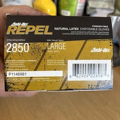 Am I-Dex Repel 100 Powder Free Natural Latex Gloves 7mil