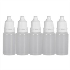 50pcs Small Plastic Bottle Pipette Dropper 10mL Container Liquid Screw Cap Clear