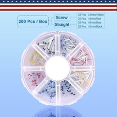 200Pcs/Box Dental Fiber Post Glass Quartz Teeth Restorative 1.0 1.2 1.4 1.6mm