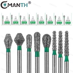 Dental Diamond Burs Dentistry Strawberrie FG 1.6mm Polishing Bur For High Speed